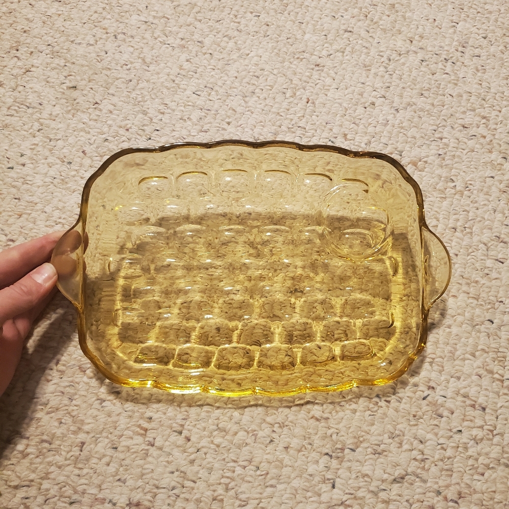 Federal Glass Yorktown Vtg Serving Dish Tray